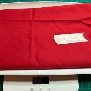 Vibrant Red Fabric